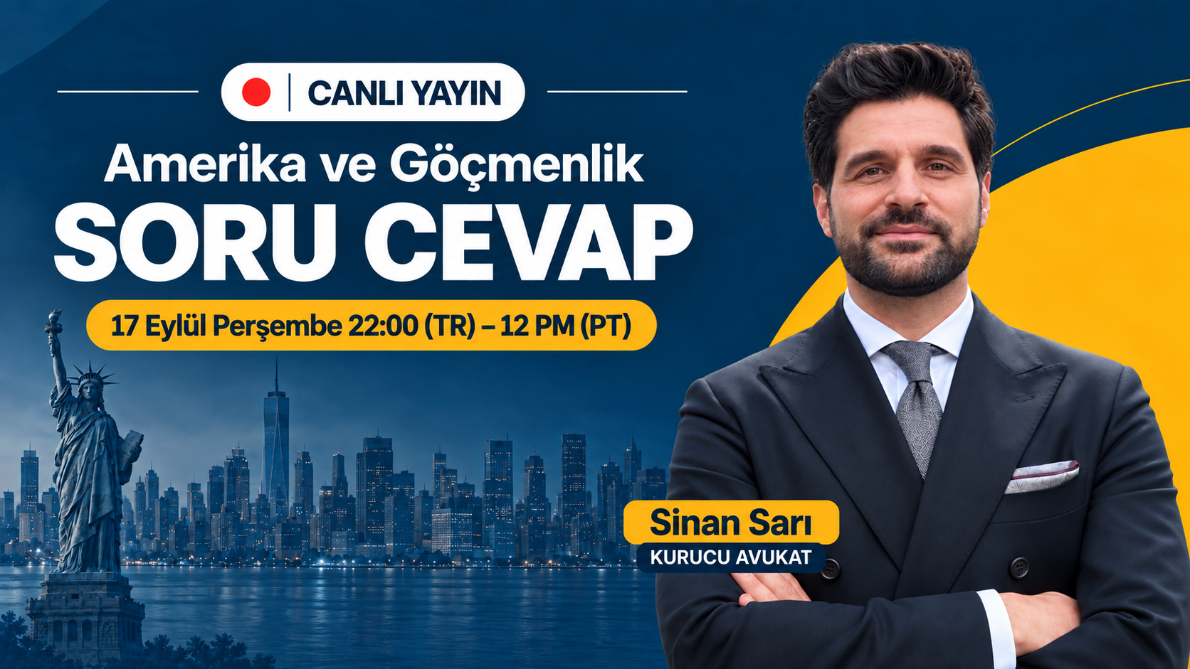 Amerika ve Göçmenlik Soru-Cevap Sosyal Medya Canlı Yayını